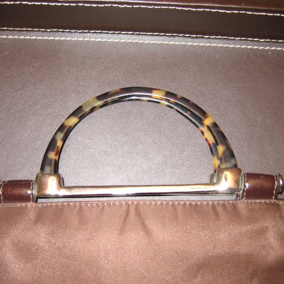 HANDLE BAG WITH TORTOISE (FAUX) OR HORN (FAUX) HANDLE - Picture 13 of 16